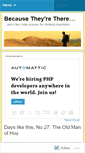 Mobile Screenshot of becausetheyrethere.com